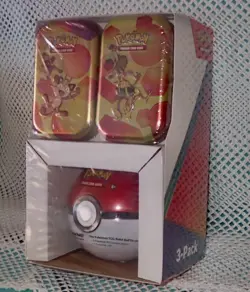 Pokemon Paldean Fates Tins and Poke Ball Tin 3-Pack - Image 5