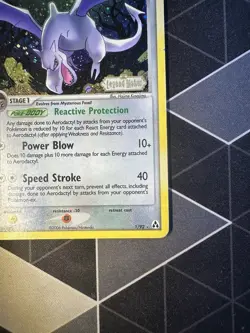 2006 Pokemon EX Legend Maker STAMPED - Aerodactyl Reverse Holo Rare 1/92 - Image 4