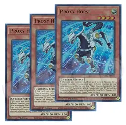 Yugioh - Prox y Horse x 3 - 1st Edition Ultra Rare NM - Free Holo - Image 1