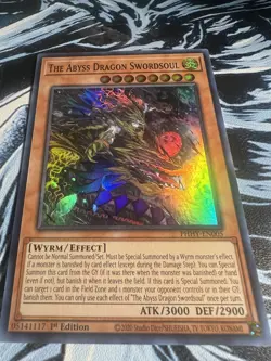 Yu-Gi-Oh! The Abyss Dragon Swordsoul PHHY-EN005 - Super Rare - 1st Edition - Image 1