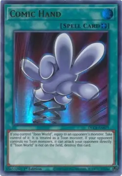 Comic Hand (Green) - DLCS-EN077 - Ultra Rare - 1st Edition x1 - Lightly Played - Image 1