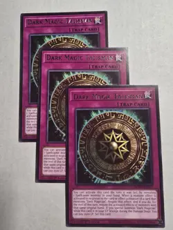 Yugioh! 3x Dark Magic Talisman MZMU-EN057 Rare 1st Ed NM - Image 1