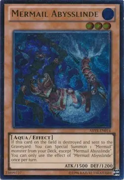 Mermail Abysslinde - ABYR-EN014 - Ultimate Rare - Unlimited Edition x1 Near Mint - Image 1