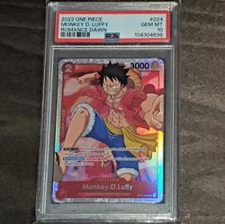 PSA 10 2022 ONE PIECE OP01 EN MONKEY D. LUFFY #024 GEM MINT SUPER RARE - Image 2