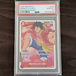 PSA 10 2022 ONE PIECE OP01 EN MONKEY D. LUFFY #024 GEM MINT SUPER RARE - Image 5