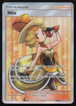 Nita - 180/181 - Full Art Trainer - Team Up - Pokemon Card - Image 1