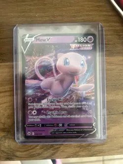 Pokemon Mew v TCG Fusion Strike Ultra Rare Holo Card 060/159 NM Condition - Image 1