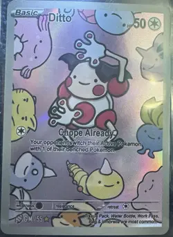 After Skool Hobby Pokemon S2 Genetic Mystery 55 Mr. Mime Ditto Card NM-Mint - Image 1