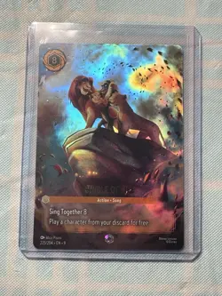 Disney Lorcana Fabled Circle of Life 225/204 Holo Card Enchanted English NM - Image 1