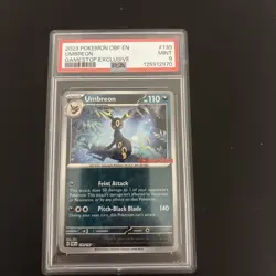 PSA 9 - MINT - Umbreon - (GameStop Exclusive) - 130/197 Promo Pokemon Card - Image 1