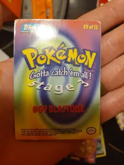 Pokemon Topps Card - #09 Blastoise (E9 of 12) - Image 2