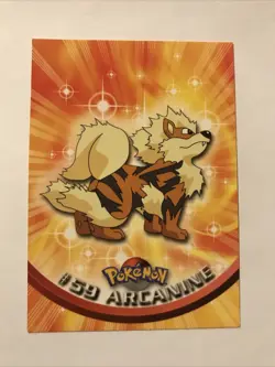 Arcanine #59 Topps Blue Logo TV Animation Edition 1999 Pokemon Card - Image 1