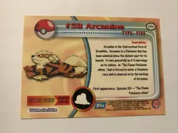 Arcanine #59 Topps Blue Logo TV Animation Edition 1999 Pokemon Card - Image 2