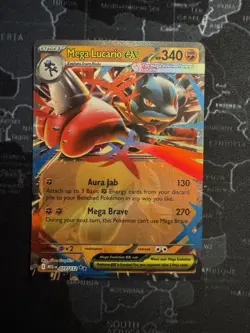 Mega Lucario ex 77/132 Mega Evolutions - Double Rare Pokemon Card - NM/Mint - Image 1