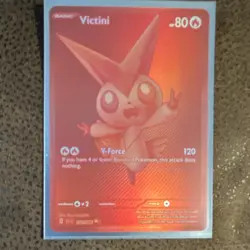 Pokemon Victini SV11B Black Bolt Holo Rare Basic Card 127/091 - Image 1