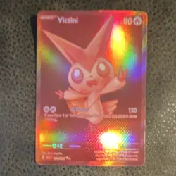Pokemon Victini SV11B Black Bolt Holo Rare Basic Card 127/091 - Image 3
