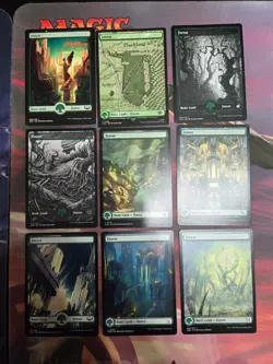 100 MTG MAGIC THE GATHERING FULL ART BASIC LAND CARDS LOT - 20 OF EACH COLOR - Image 3