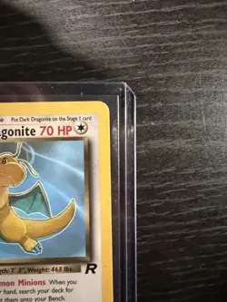 Pokemon Dark Dragonite 1st Edition Team rocket Rare Error Card #5/82 - Image 2