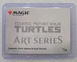 Magic the Gathering TMNT Art Series 1/54 Leonardo Sewer Samurai Ryan Pancoast - Image 2