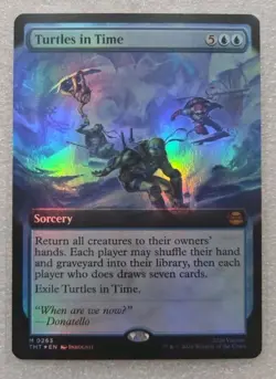 Turtles in Time - Foil Extended Art TMNT LP MTG - Image 1