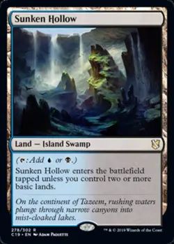 [1x] Sunken Hollow Near Mint, English Commander 2019 MTG Magic - Image 1