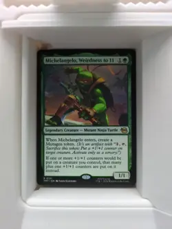 Mtg. Michelangelo, Weirdness to 11. Foil. Teenage Mutant Ninja Turtles. Nm - Image 1