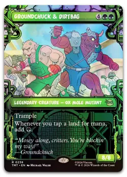 Groundchuck & Dirtbag (Showcase) #238 (Foil) (NM) TMT Magic MTG - Image 1
