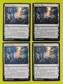 Mudflat Village x4 Bloomburrow 4x Playset Magic the Gathering MTG - Image 1
