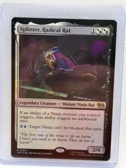 Splinter, Radical Rat Teenage Mutant Ninja Turtles Foil 0169 - Image 1