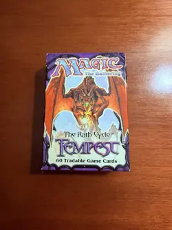 Magic the Gathering Tempest Starter Deck Box + Storybook (1997) - Vintage - Image 3