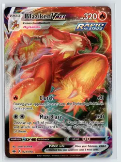 Pokemon SWSH06: Chilling Reign #021/198 Blaziken VMAX NM - Image 1