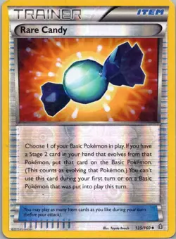 Pokemon TCG Rare Candy 135/160 Primal Clash Rev Holo MP - Image 1