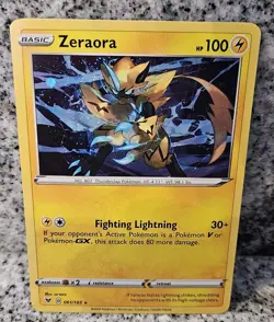 Zeraora 61/185 Cosmos Holo Rare Pokemon Card Vivid Voltage Pokemon TCG NM - Image 1