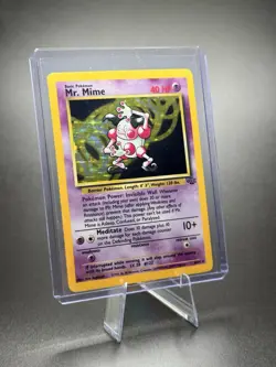 Pokemon TCG Mr. Mime Jungle 6/64 Holo Rare Unlimited 40 HP Psychic Card - Image 1