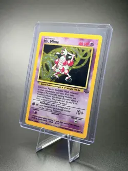 Pokemon TCG Mr. Mime Jungle 6/64 Holo Rare Unlimited 40 HP Psychic Card - Image 2
