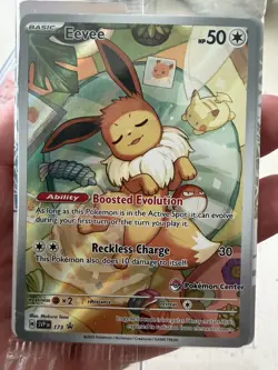 Eevee 173 (Pokemon Center) SEALED Stamped Promo - minor silvering top - see pic - Image 1