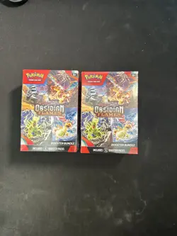 2X Pokemon TCG Obsidian Flames Booster Bundle (12 Total Packs) Factory Sealed - Image 1