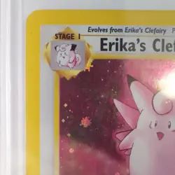 Erika's Clefable 3/132 NM Holo Gym Heroes Pokemon TCG Sleaved Since 2000 - Image 3
