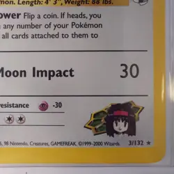 Erika's Clefable 3/132 NM Holo Gym Heroes Pokemon TCG Sleaved Since 2000 - Image 5