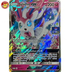 Gym Stamp Sylveon GX Promo 021/SM-P Sun Moon Holo Pokemon TCG Indonesia - Image 1