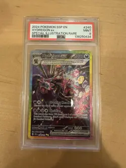 136772892 Hydreigon Ex 2024 Pokemon Surging Sparks #240/191 SIR PSA 9 - Image 1