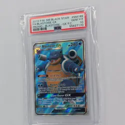 The Pokemon Company Blastoise GX SM Black Star Promo SM189 Holo PSA 10 2019 - Image 1