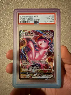 Pokemon Mew VMAX 269/264: Fusion Strike Alternate Art PSA 10 - Image 1