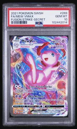 Pokemon Mew VMAX 269/264: Fusion Strike Alternate Art PSA 10 - Image 3