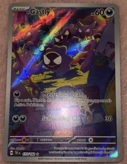 Pokemon Gastly Illustration Rare Holo SV05 Temporal Forces 177/162 - Image 1