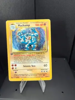 DMG Pokemon Machamp 1st Edition Base Set 8/102 - Image 1