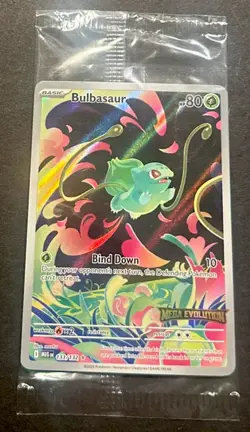 2025 POKEMON MEGA EVOLUTION BULBASAUR ILLUSTRATION RARE PROMO!! - Image 1