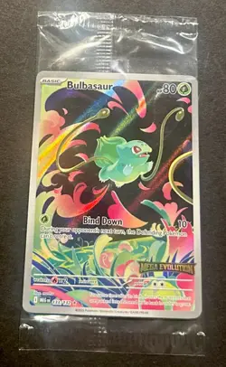 2025 POKEMON MEGA EVOLUTION BULBASAUR ILLUSTRATION RARE PROMO!! - Image 2