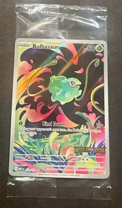 2025 POKEMON MEGA EVOLUTION BULBASAUR ILLUSTRATION RARE PROMO!! - Image 4