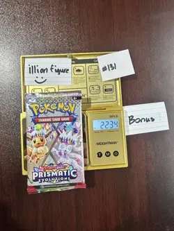 VERY HEAVY! GOD PACKUUU 22.34g Prismatic Evolutions Pokemon TCG Booster (SEALED) - Image 1